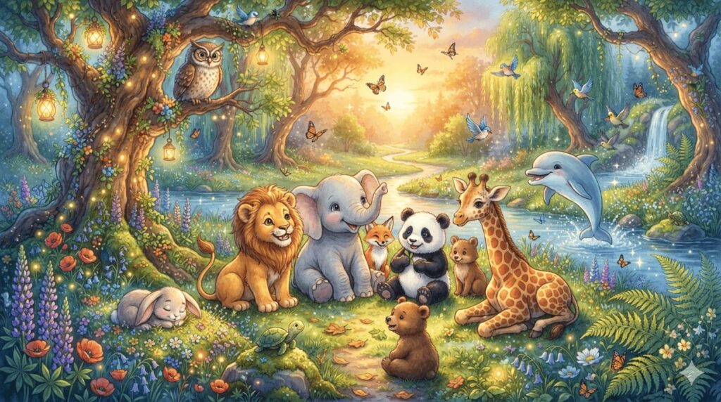 Animal Stories collection featuring adorable forest animals