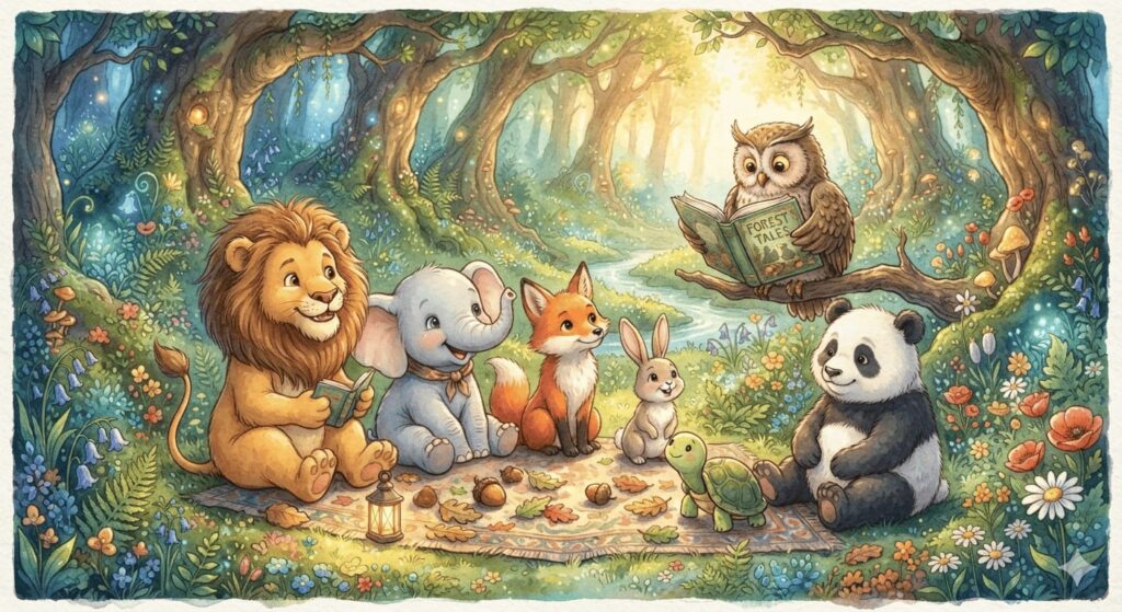 Animal Stories introducing friendly forest animals