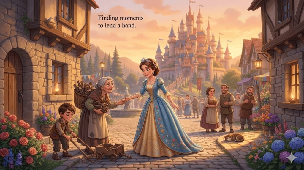 Princess Story helping others