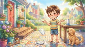 A Silly Story About a Boy Who Couldn’t Stop Saying “Oops!”